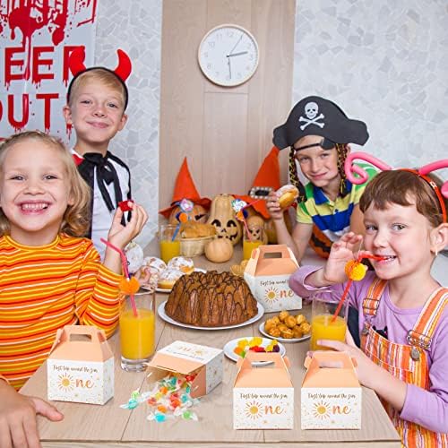 24 Piece First Birthday Treat Box Set with Handles
