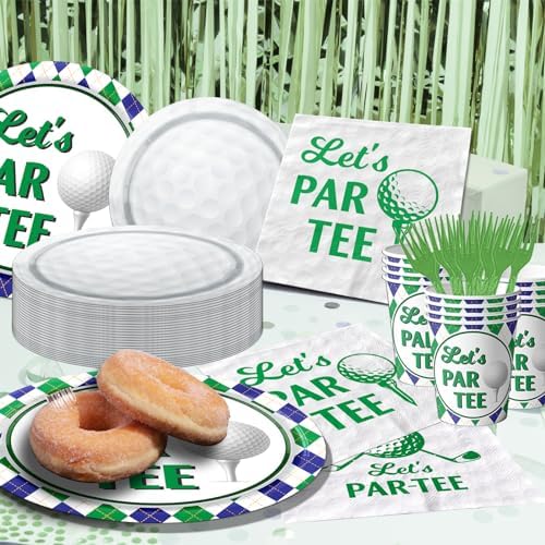 Dydamud Golf Party Supplies 140pcs Tableware Set