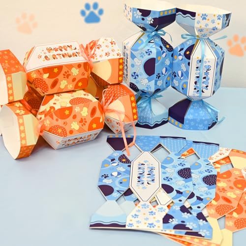 LOLStar Blue Dog Themed Candy Bags 12 Pcs
