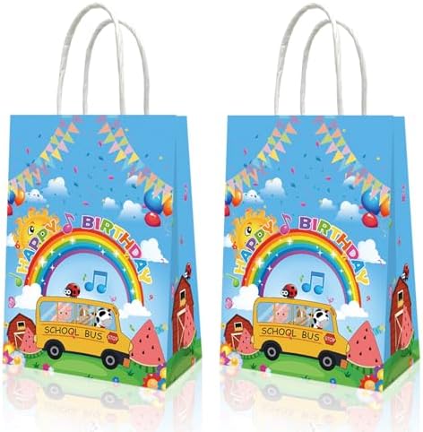 YOOUUQIAN 20PCS Cartoon Melon Gift Bags for Kids Birthday Party