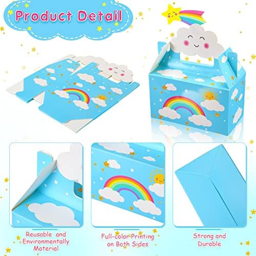 Nezyo 24 Pack Rainbow Party Favor Boxes