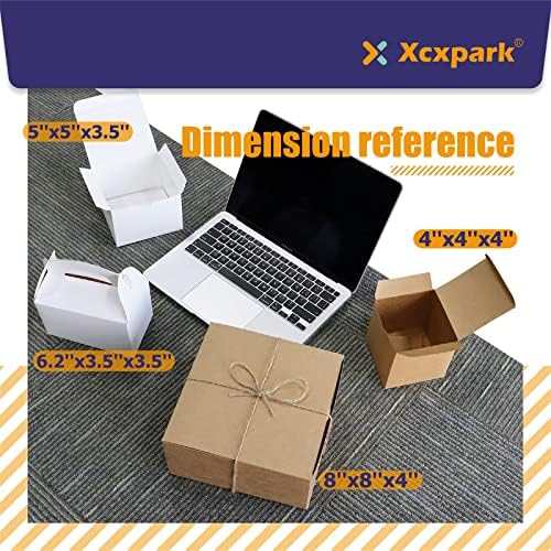 30PCS White Kraft Gift Boxes for Birthday Party