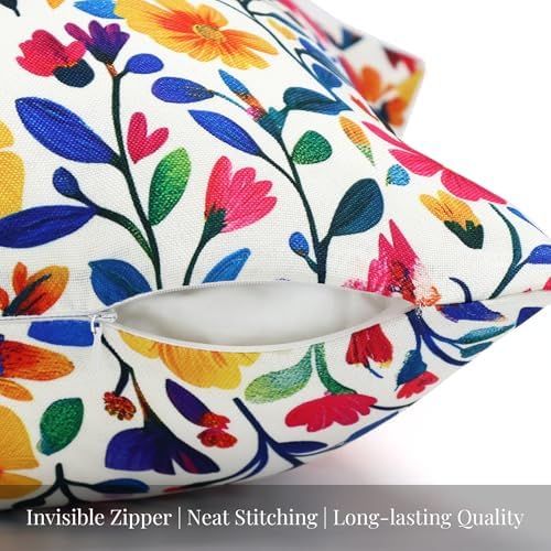 Floral Print Outdoor Pillow Covers Set of 2