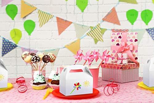 ValBox Treat Boxes 30 Pack White Paper Gable Gift Boxes