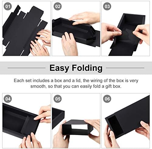 Zonon 30 Piece Kraft Paper Drawer Box Set