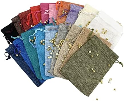 Palmhomee 20 Pack Burlap Gift Bags with Drawstring