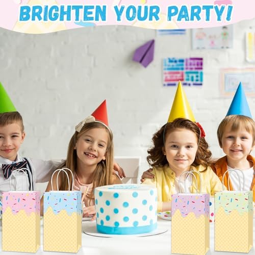 16Pcs Ice Cream Gift Bags with Handles