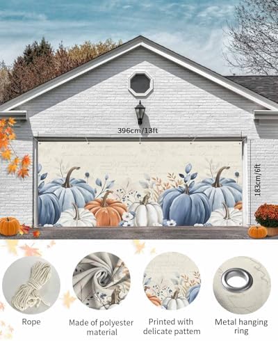 Singingin Fall Garage Door Banner 7x8 ft