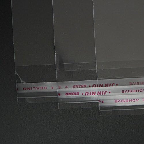 200 Pcs 6x9 Clear Resealable Cellophane Bags for Bakery Candies Cookies