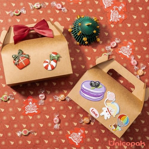 UnicoPak 10 Pack Brown Gable Treat Boxes