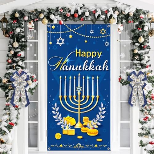 ABTOLS Hanukkah Ribbons 2 Rolls 10 Yards Star of David