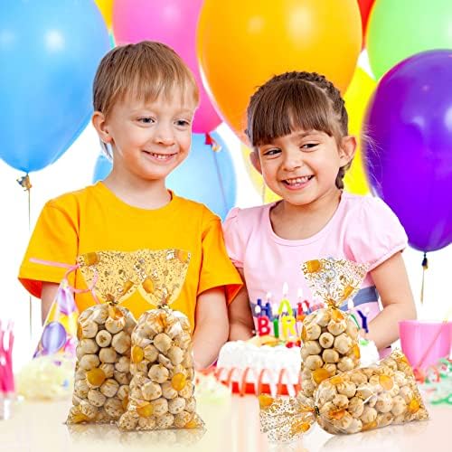 100 Pcs Boho Sun Gift Bags with Twist Ties