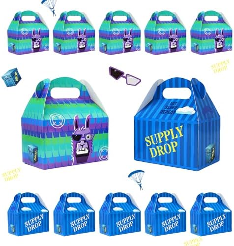 Video Game Llama Goodie Bags 16 Pcs Candy Boxes