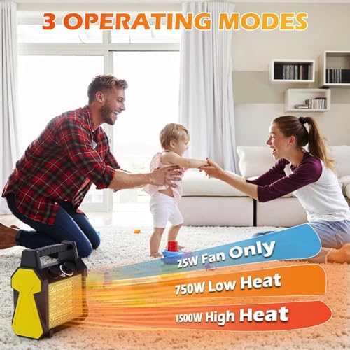 SEEYANG 1500W Electric Outdoor Heater with 3 Modes