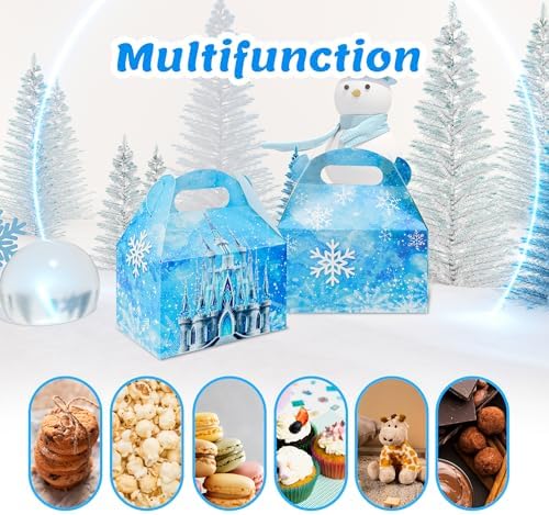 16Pcs Snowflake Gift Boxes for Winter Party Supplies