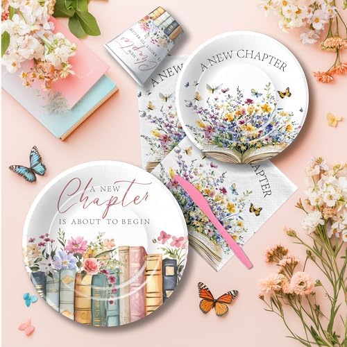 A New Chapter Bridal Shower Tableware Set 24pcs
