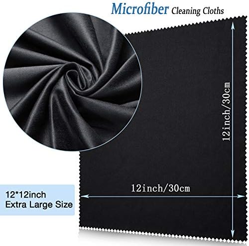 Frienda 12 Pack Oversized Microfiber Glass Cloths 12x12 Inch