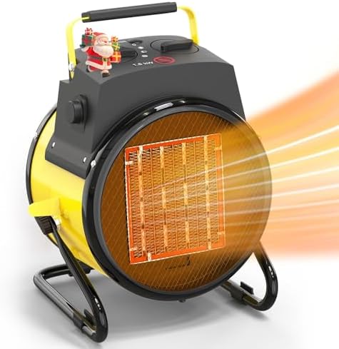 DECOKTOOL 1500W Electric Space Heater with 3 Modes and Overheat Protection