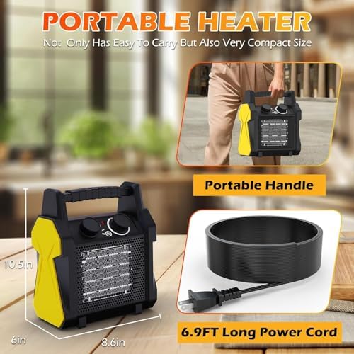 SEEYANG 1500W Electric Outdoor Heater with 3 Modes