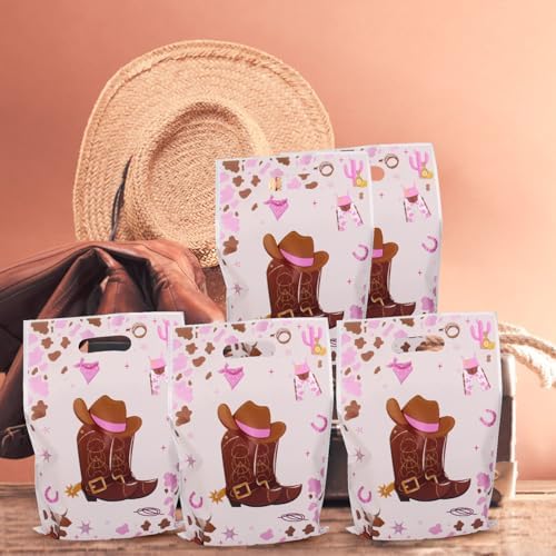 50pcs Cowboy Gift Bags Western Theme Party Favor Wraps