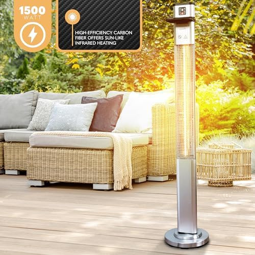 SereneLife Infrared Patio Heater with Remote Control