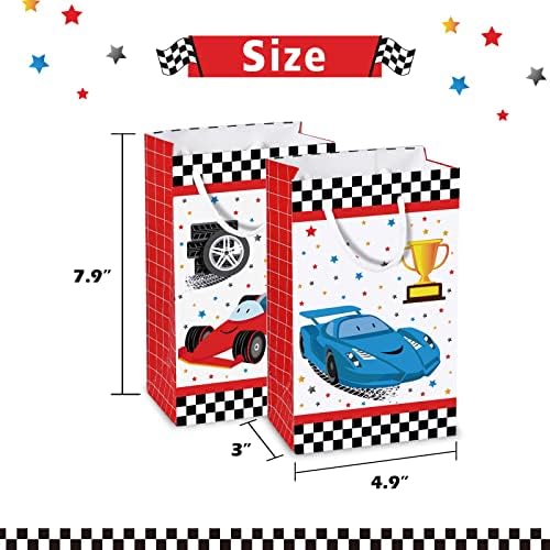 WERNNSAI Racing Car Party Bags with Handles 16PCS