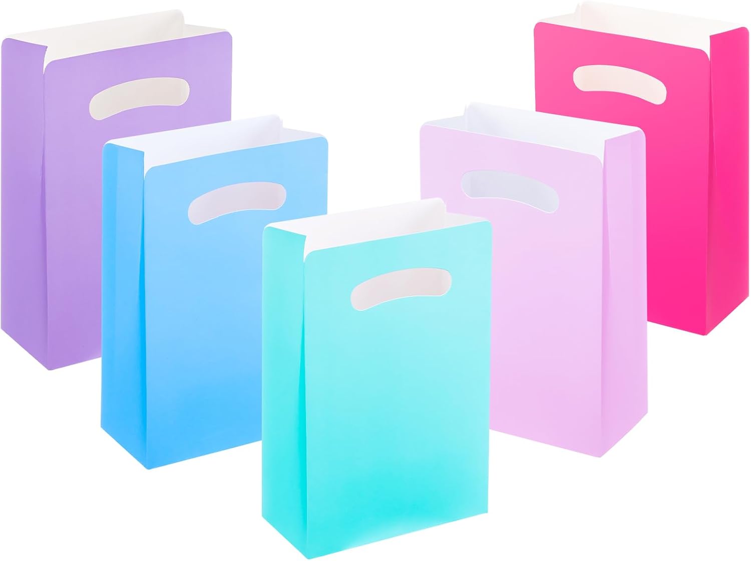 UnicoPak 15 Pack Pastel Goodie Bags for Birthday Party
