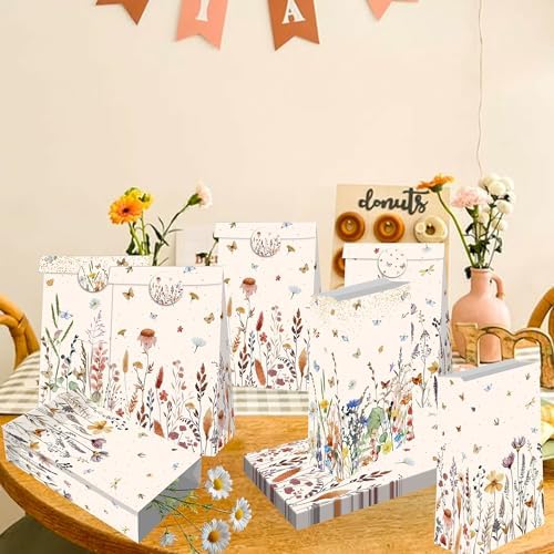 BACH AND BOUJEE 12PCS Wildflower Party Bags with Stickers