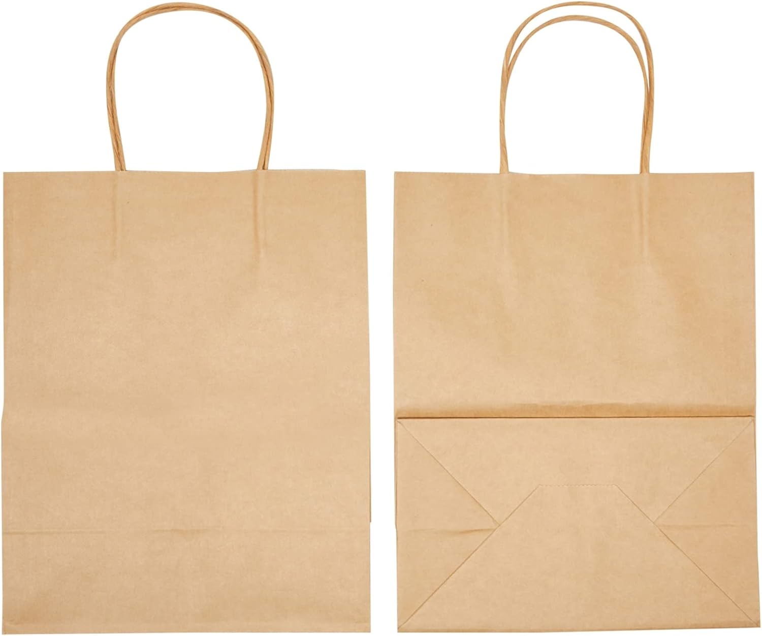 Juvale Brown Gift Bags with Handles - 12 Pack