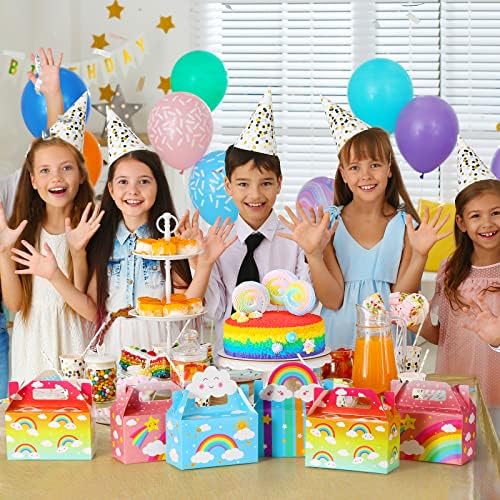 Nezyo 24 Pack Rainbow Party Favor Boxes