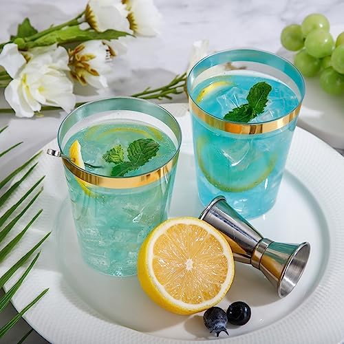 Supernal 200pcs Gold Plastic Cups for Parties