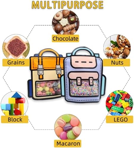 30 Pack Cartoon Gift Bags with Handle Reusable Ziplock