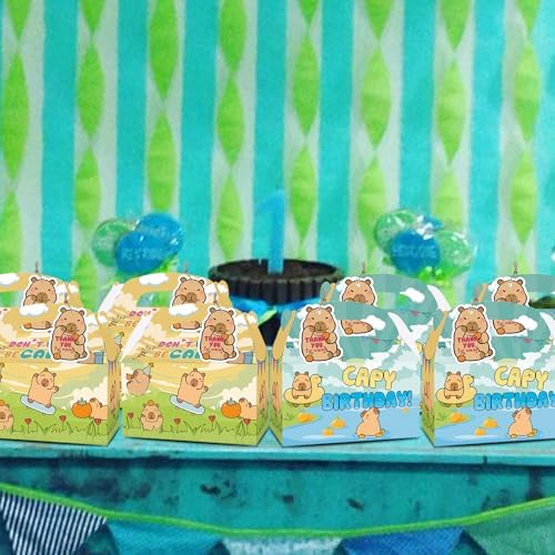 Capybara Party Favor Boxes 12 Pcs Gift Set