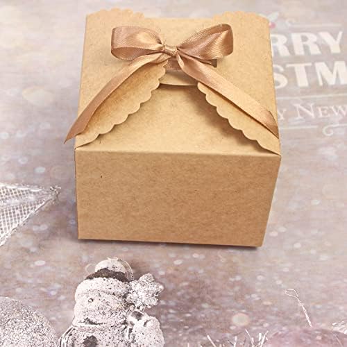Brown Kraft Gift Box 10 Pack with Ribbon