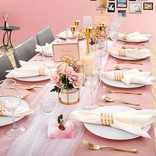 Hioasis 100pcs White Plastic Plates 1025 Inch