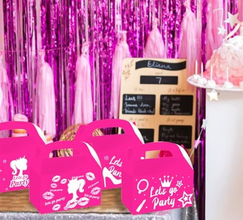 JeVenis Pink Candy Boxes Party Supplies