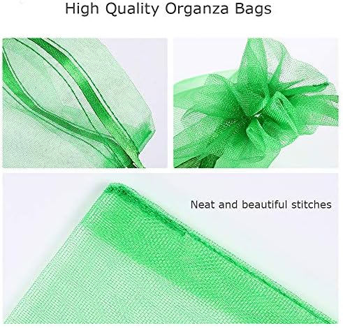 Bouraw 120pcs Organza Bags 4x6 Inches Drawstring Gift Wrapping