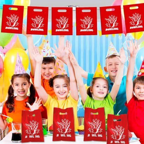 50 PCS Bowling Party Gift Bags for Kids Birthday Baby Shower