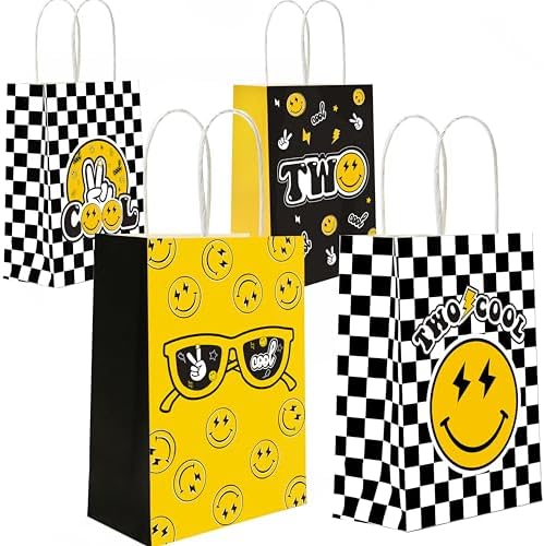 WCOSAM Two Cool Dude Party Favor Gift Bags 16 PCS