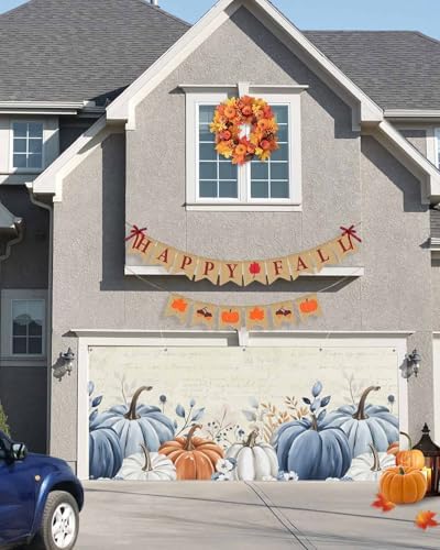 Singingin Fall Garage Door Banner 7x8 ft