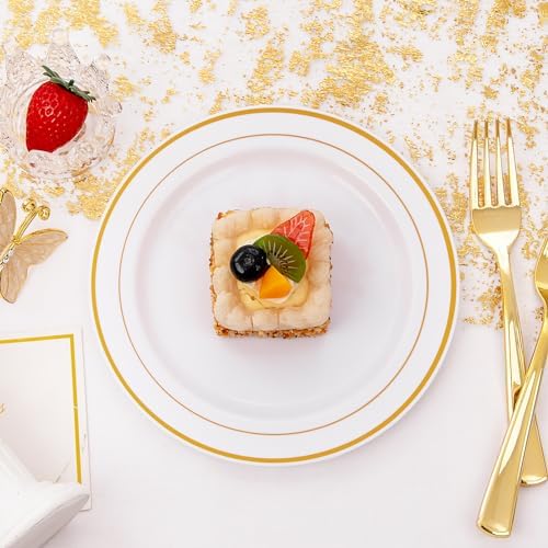 I00000 144 Piece Small Plastic Dessert Plates Set