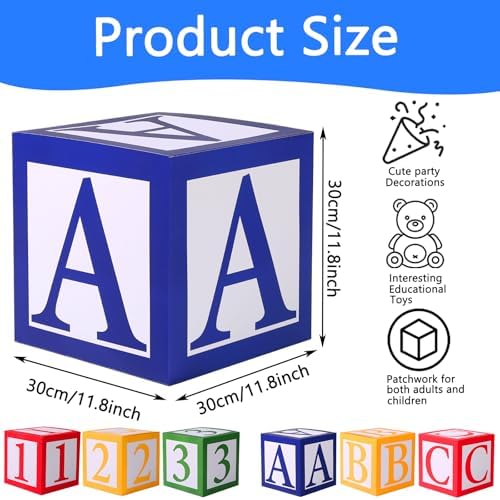 6 pcs ABC and 123 Friend Street Balloon Boxes