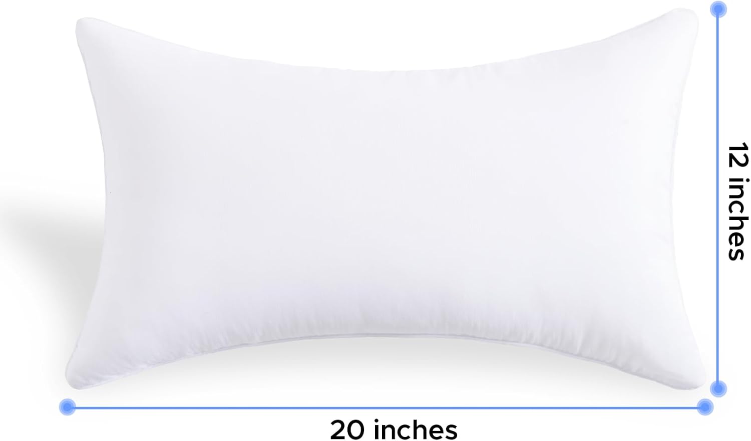 Waterproof 12x20 Outdoor Pillow Inserts Set of 2