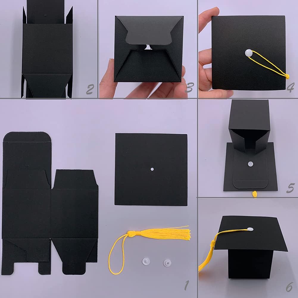 Suponey 30 Pcs Graduation Gift Boxes with Tassels