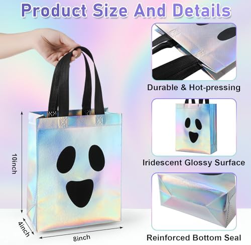 Paterr 24 Pcs Iridescent Halloween Gift Bags