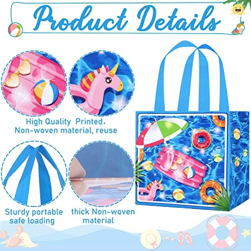 12Pcs Summer Beach Gift Bags with Handles