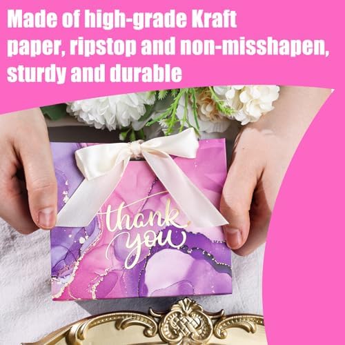 VGOODALL 24PCS Mini Party Favor Bags with Bow Ribbon
