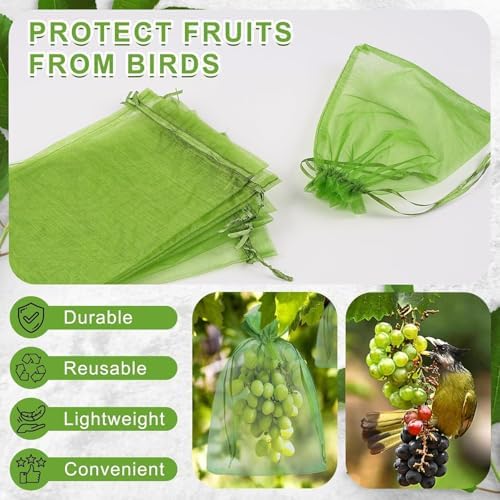 50 Pack Assorted Organza Bags 6x9 Inch for Gifts