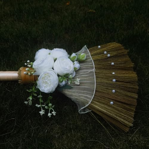Wedding Broom DIY Kit with Ribbons and Pearls