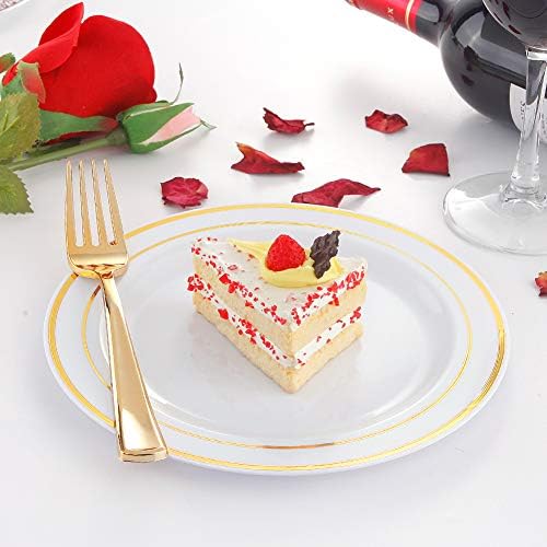 I00000 144 Piece Small Plastic Dessert Plates Set